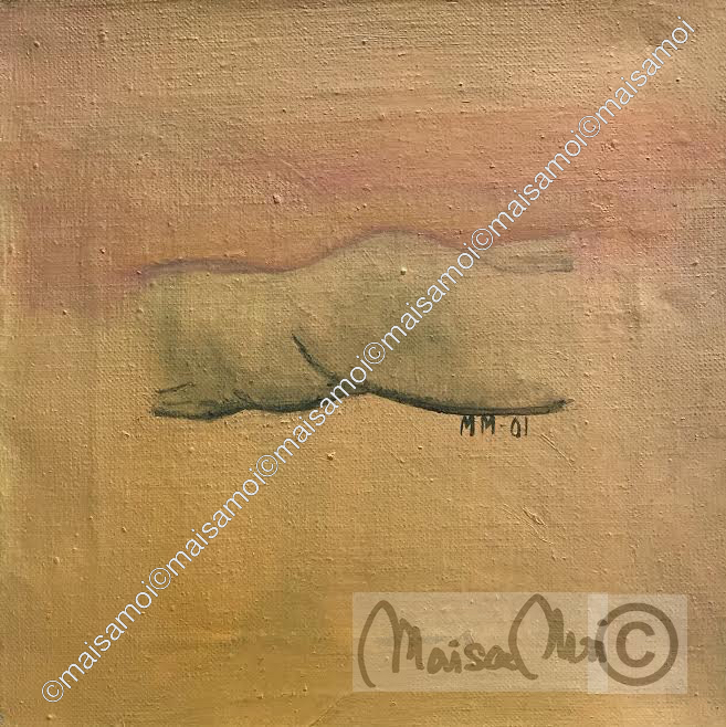 Belly landing at sunset